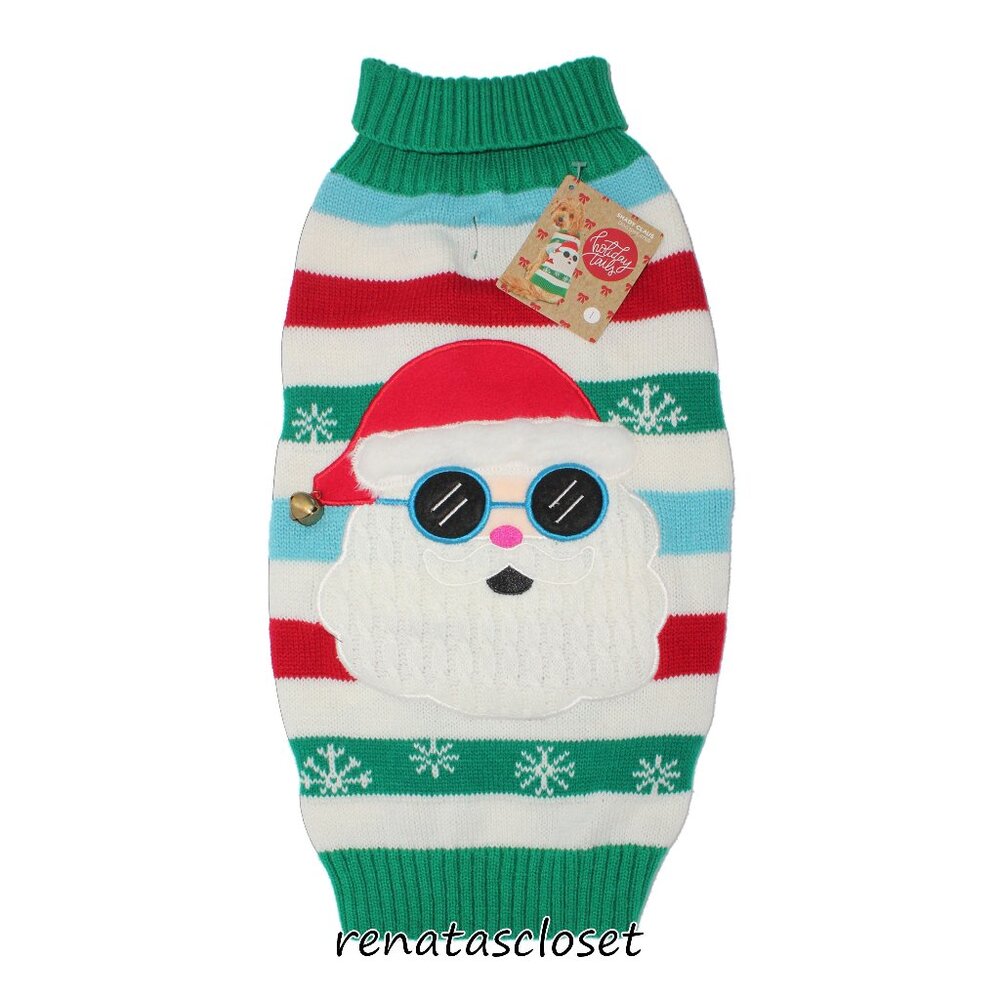 Holiday Tails by Petco "Shady Claus" Dog Holiday Sweater NWT